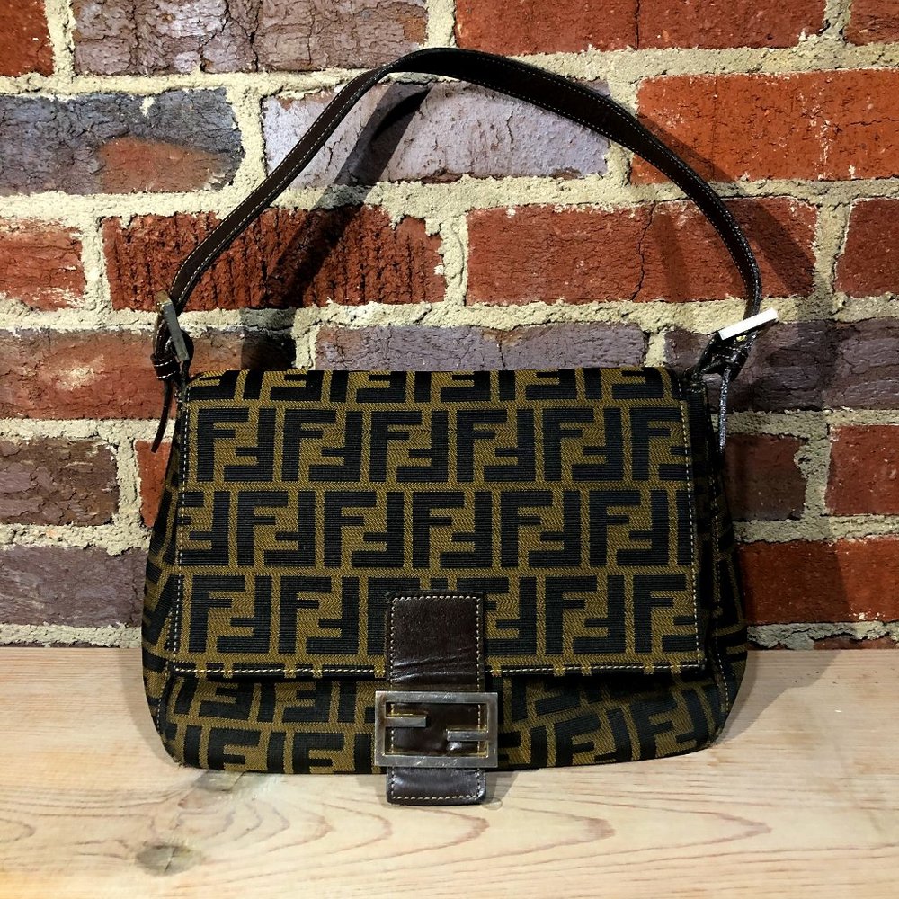 HOST PICK! Fendi Vintage Zucca Baguette Mamma Bag